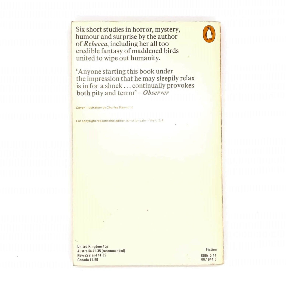 Daphne Maurier’s The Birds and Other Stories