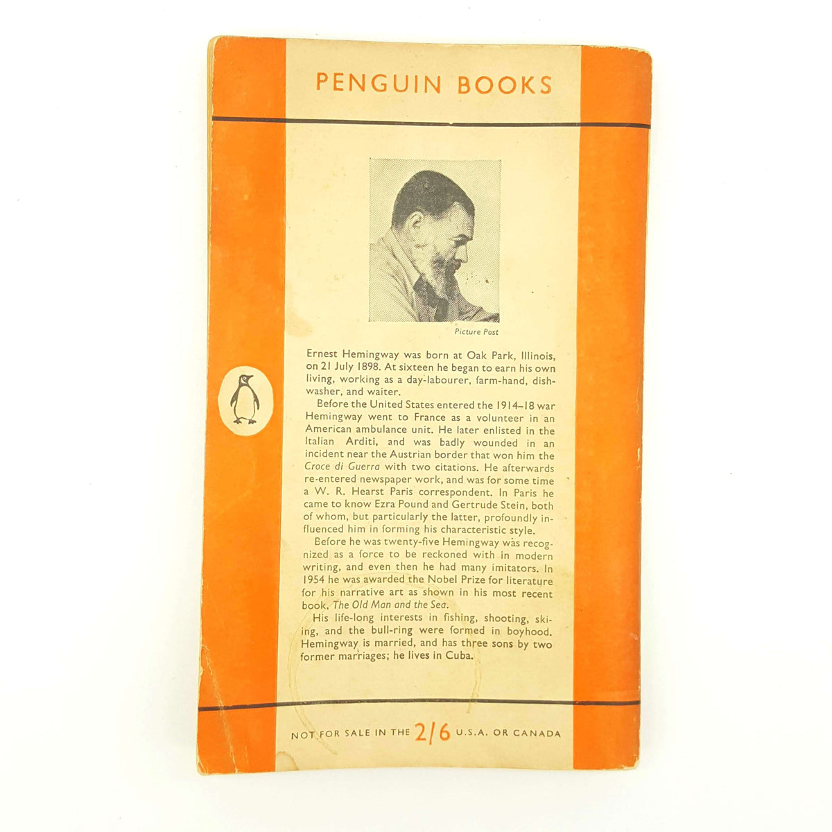 Ernest Hemingway’s A Farewell to Arms 1955-1962