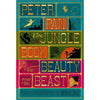 Three Book Minalima Collection - Peter Pan, The Jungle Book, Beauty and the Beast