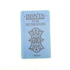 Dont's for Husbands 1913 - Miniature Book