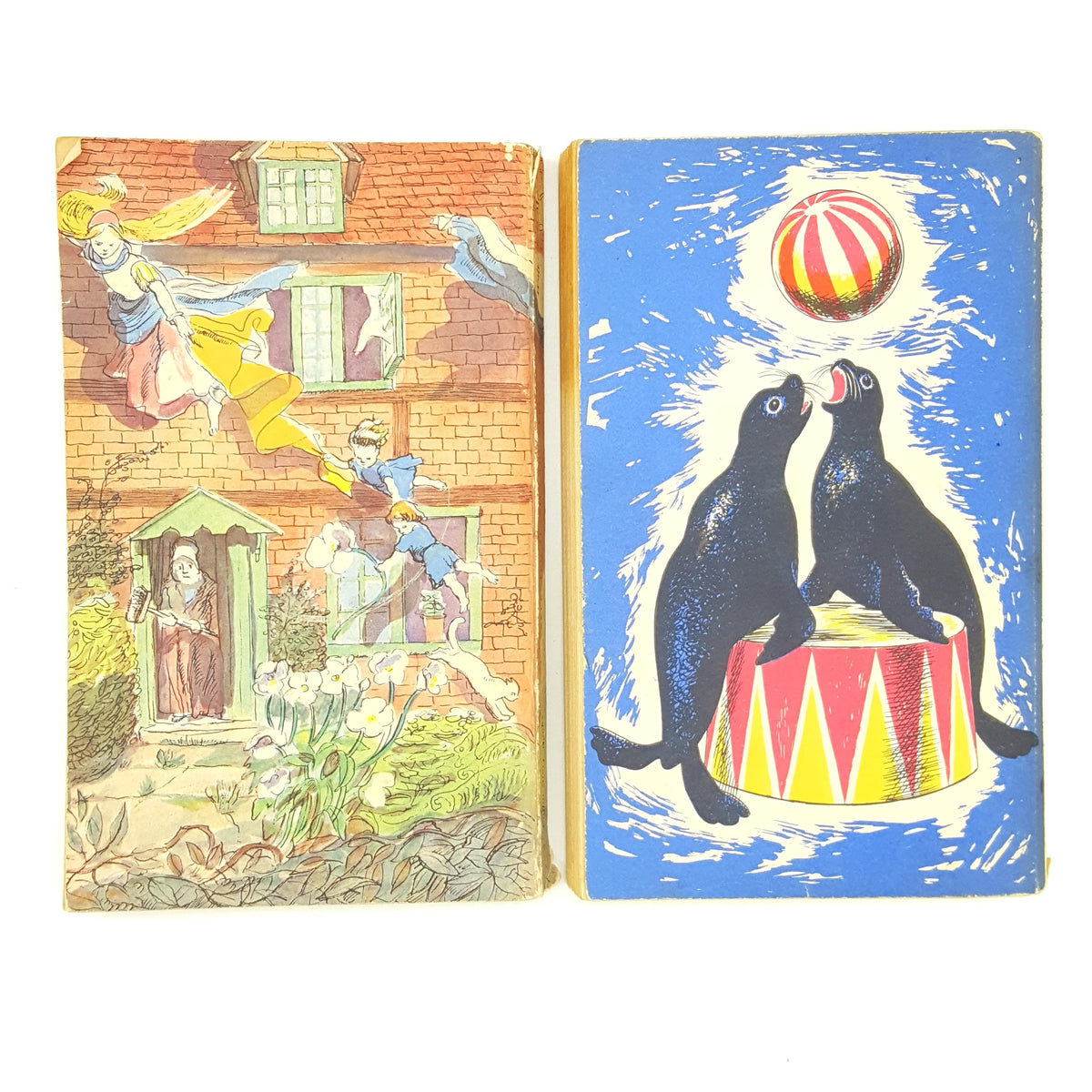 Two Children’s Vintage Puffins - The Circus is Coming, Selected Stories and Verses 1952
