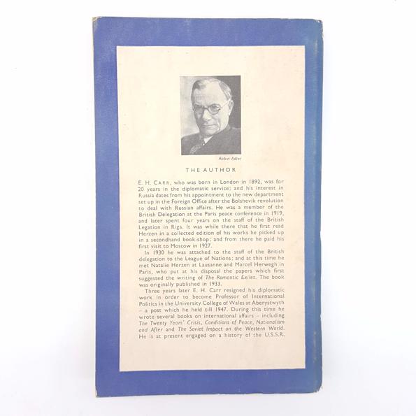 First Edition: The Romantic Exiles by E.H.Carr 1949