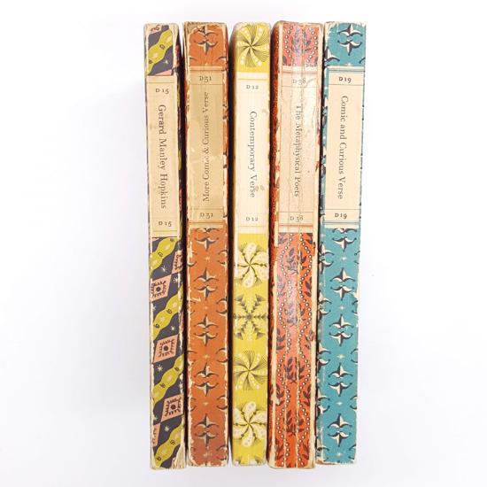 Five Book Patterned Poetry Collection c.1950-70