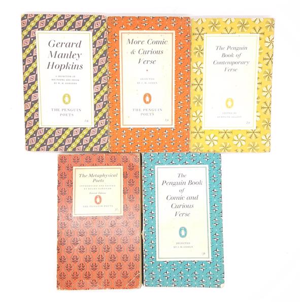 Five Book Patterned Poetry Collection c.1950-70 - Country House