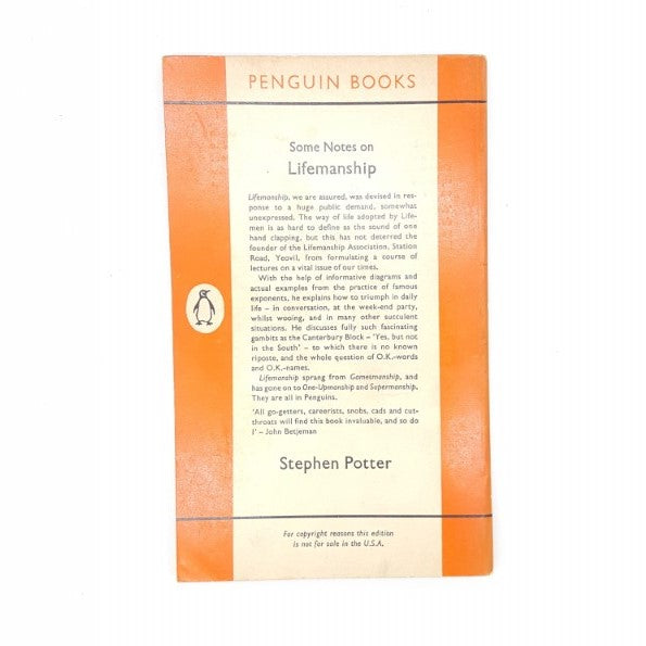 Some Notes on Lifemanship by Stephen Potter 1962 – Penguin