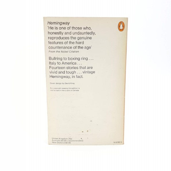 Ernest Hemingway’s Men Without Women 1973 – Penguin