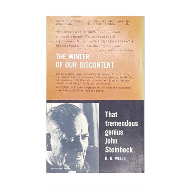 John Steinbeck’s The Winter of our Discontent 1961