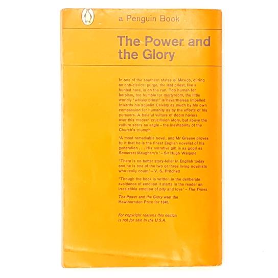 Graham Greene's The Power and the Glory 1967 - Penguin