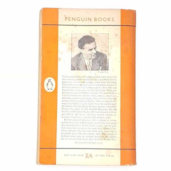 Aldous Huxley’s Those Barren Leaves 1955