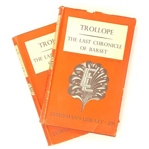 Anthony Trollope's The Last Chronicle of Barset Volume I &amp; II 1951 - Dent
