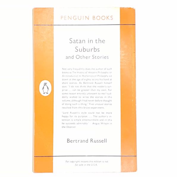 Satan in the Suburbs by Bertrand Russell 1963 Country House