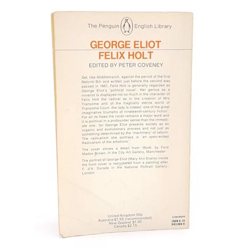 George Eliot’s Felix Holt 1972