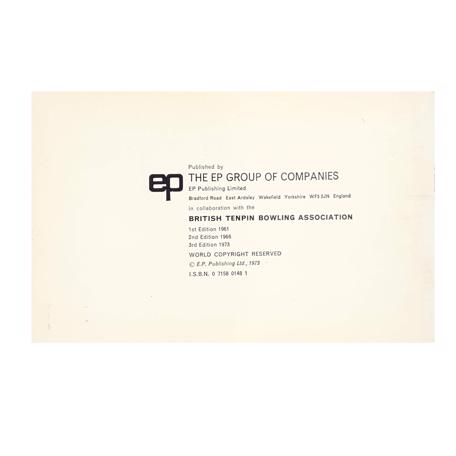 Tenpin Bowling: Know The Game 1973