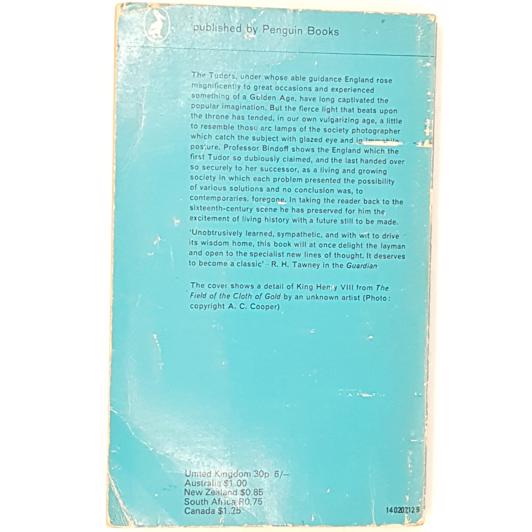 Tudor England by S.T. Bindoff 1969 - Pelican
