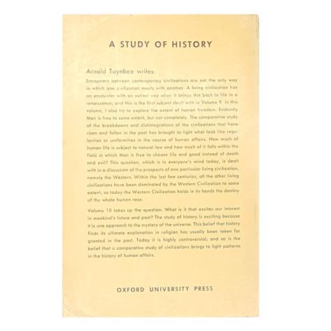 A Study of History by Arnold J. Toynbee 1963