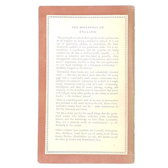 The Buildings of England: Derbyshire 1953