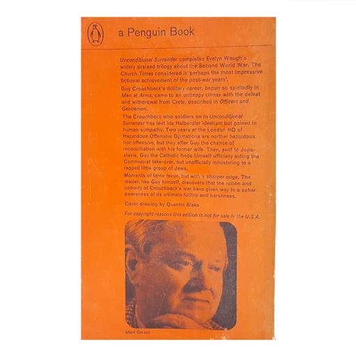 Unconditional Surrender by Evelyn Waugh Country House Library