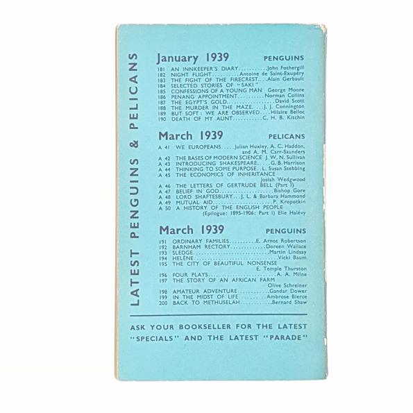 Halevy’s History of the English People 1939