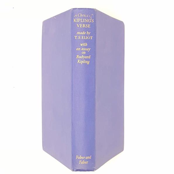 A Choice of Kipling’s Verse by T.S. Eliot 1957 - Faber