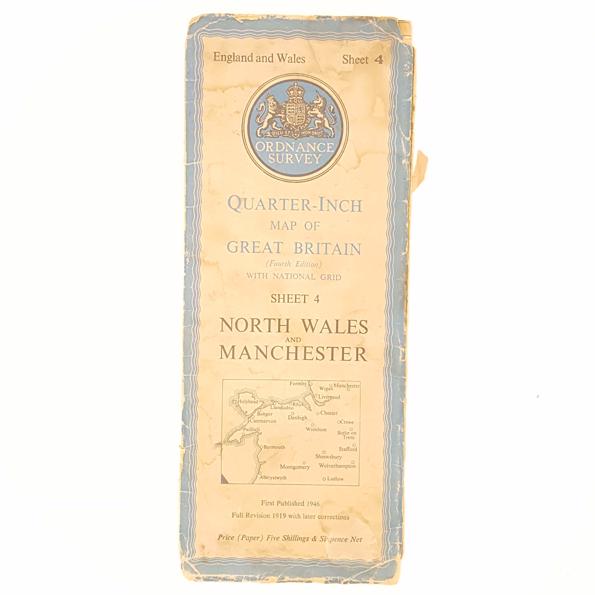 Maps: North Wales &amp; Manchester 1946 - OS