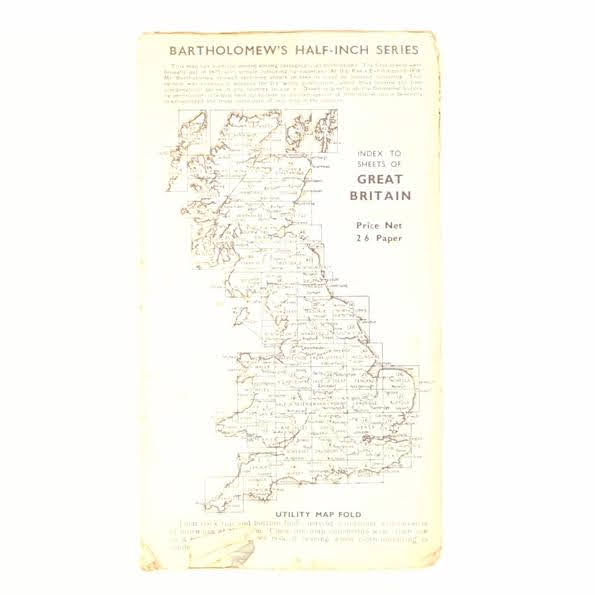 Bartholomew’s Maps Sutherland (Sheet 59) 1937