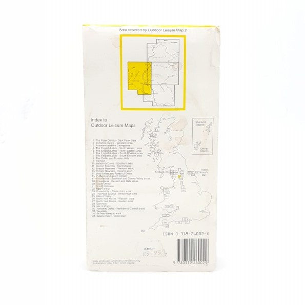 Yorkshire Dales Western Area 1994 – Ordnance Survey