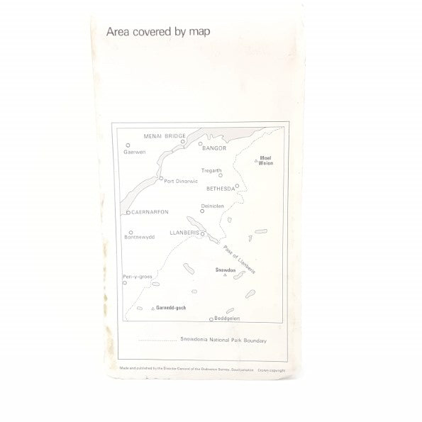 Snowdonia National Park 1977 – Ordnance Survey