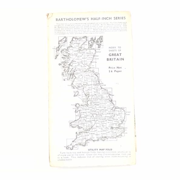 Tweeddale: Bartholomew's Revised Half In Contoured Map