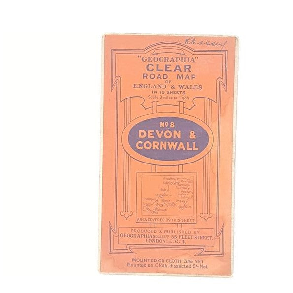“Geographia” Devon &amp; Cornwall (No. 8) 1923
