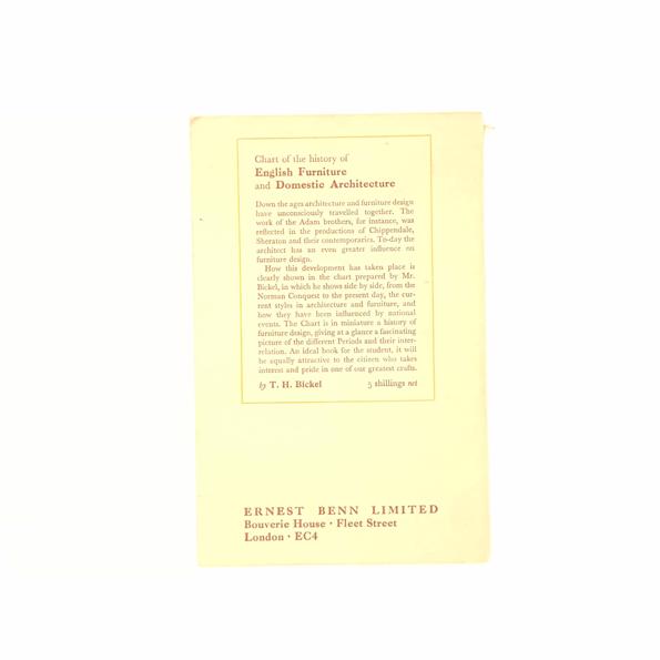 Chart of the History of English Furniture and Domestic Architecture by T.H. Bickel 1953