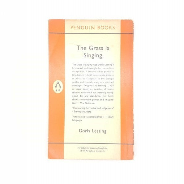 The Grass is Singing by Doris Lessing 1961 – Penguin