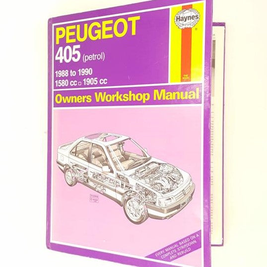 Haynes Manual 1559 Peugeot 405 1988 - 1990