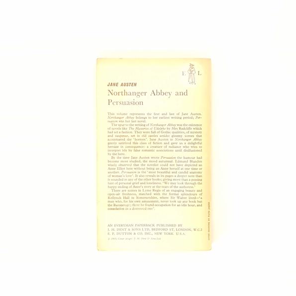 Jane Austen's Northanger Abbey and Persuasion 1966