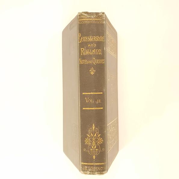 Leicestershire And Rutland Notes And Queries Vol. II 1893