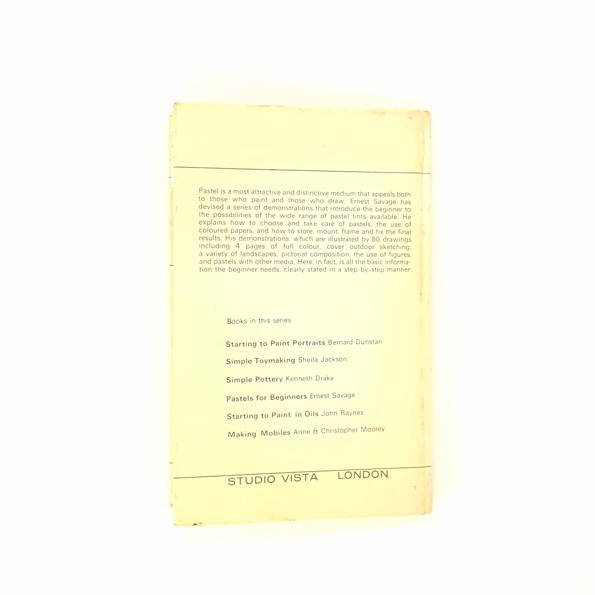 Pastels for Beginners by Ernest Savage 1966