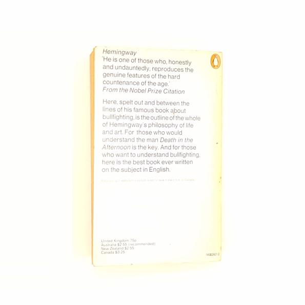 Ernest Hemingway's Death in the Afternoon 1973