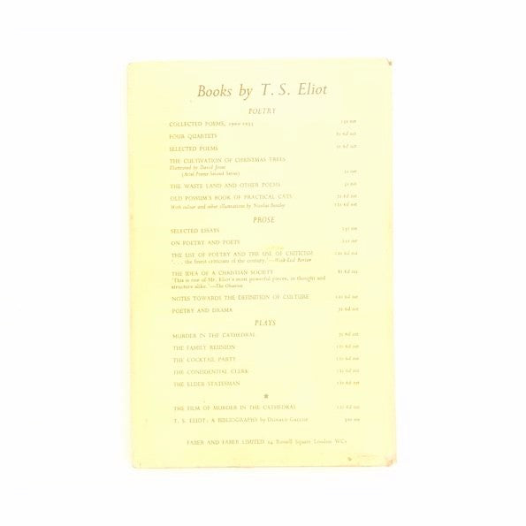 T. S. Eliot's The Family Reunion 1956