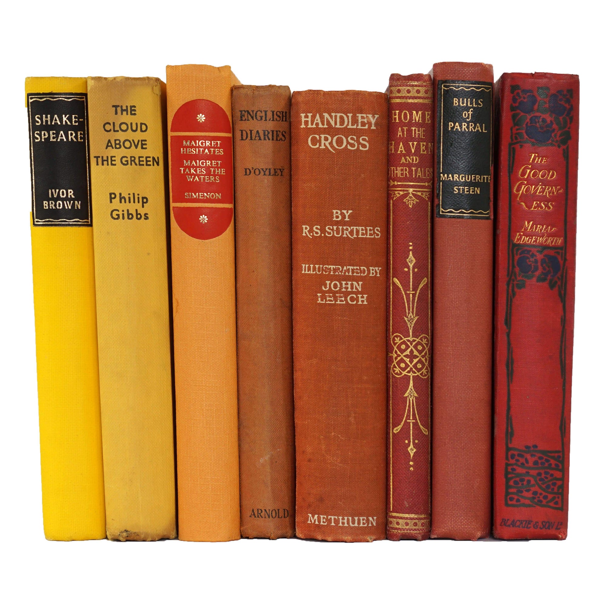 Books By The Foot: Red to Yellow Collection