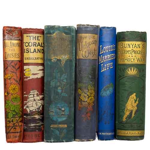 Books By The Foot: Vintage Jewel Colours