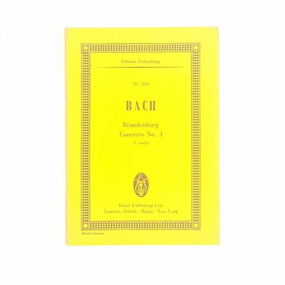 Edition Eulenburg: No. 254 Bach: Brandenburg Concerto No. 3 G major