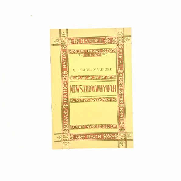 Novello's Original Octavo Edition Collection: Bach, H. Balfour Gardiner, J. Stainer 1951-5