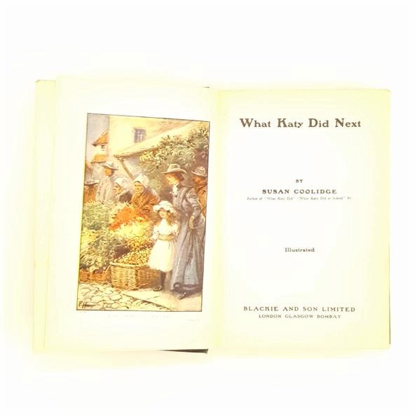 What Katy Did Next by Susan Coolidge c1919