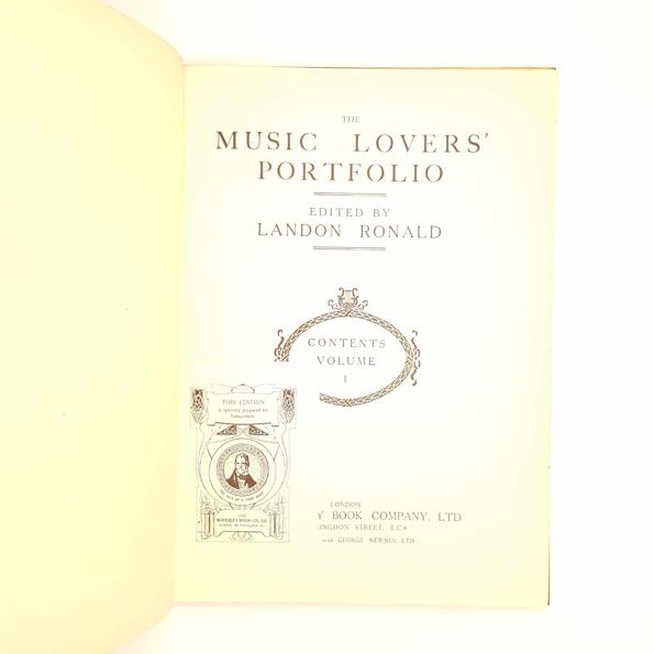 The Music Lovers' Portfolio 1-4 Collection c1900