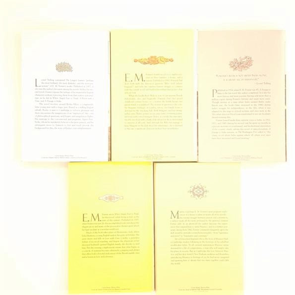 E. M. Forster 5 Book Collection 1995