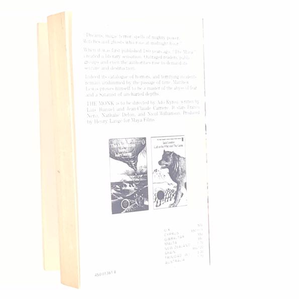 The Monk by Matthew Lewis 1973 - New English Library