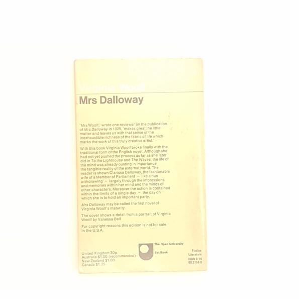 Virginia Woolf's Mrs Dalloway 1973