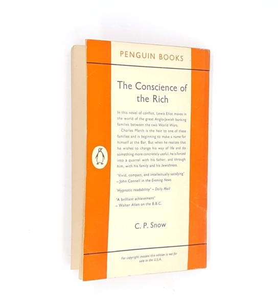 The Conscience of the Rich by C.P. Snow, Penguin,1958