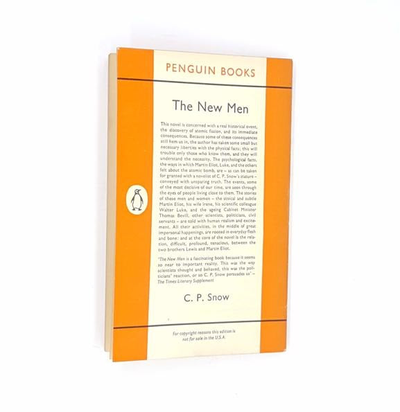 The New Men by C.P. Snow, Penguin,1962