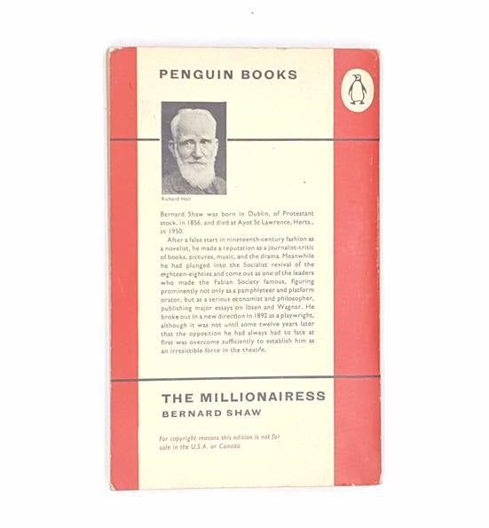The Millionairess by Bernard Shaw, Penguin,1960
