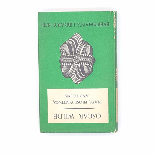 Plays,Prose Writings and Poems by Oscar Wilde, J.M. Dent &amp; Sons, 1958